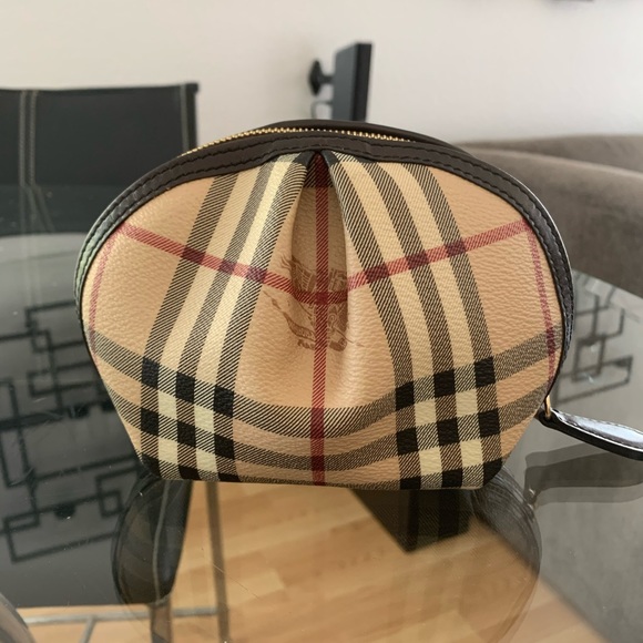 Burberry Haymarket Check Medium Cosmetic Bag - Picture 1 of 7